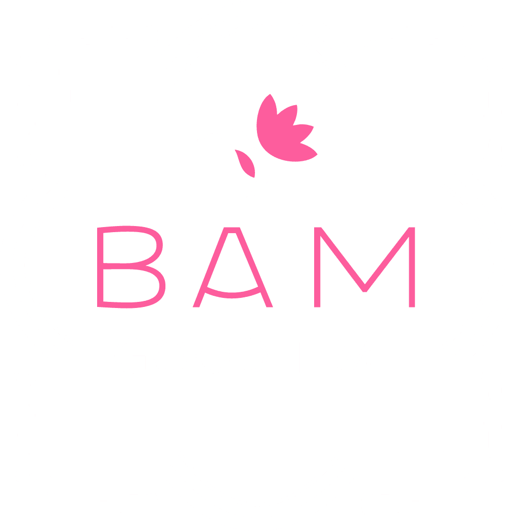 Bam Good Time logo for dark backgrounds